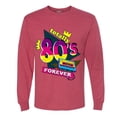 thumbnail image 3 of Totally 80's Forever Vintage Mens Long Sleeve Shirt, Vintage Heather Red, Small, 3 of 5
