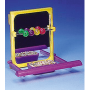 Penn-Plax BA504 Assorted Color Landing Perch with Mirror and Beads, 4 Inch Length x 2-3/4 Inch Width x 3-1/2 Inch Height