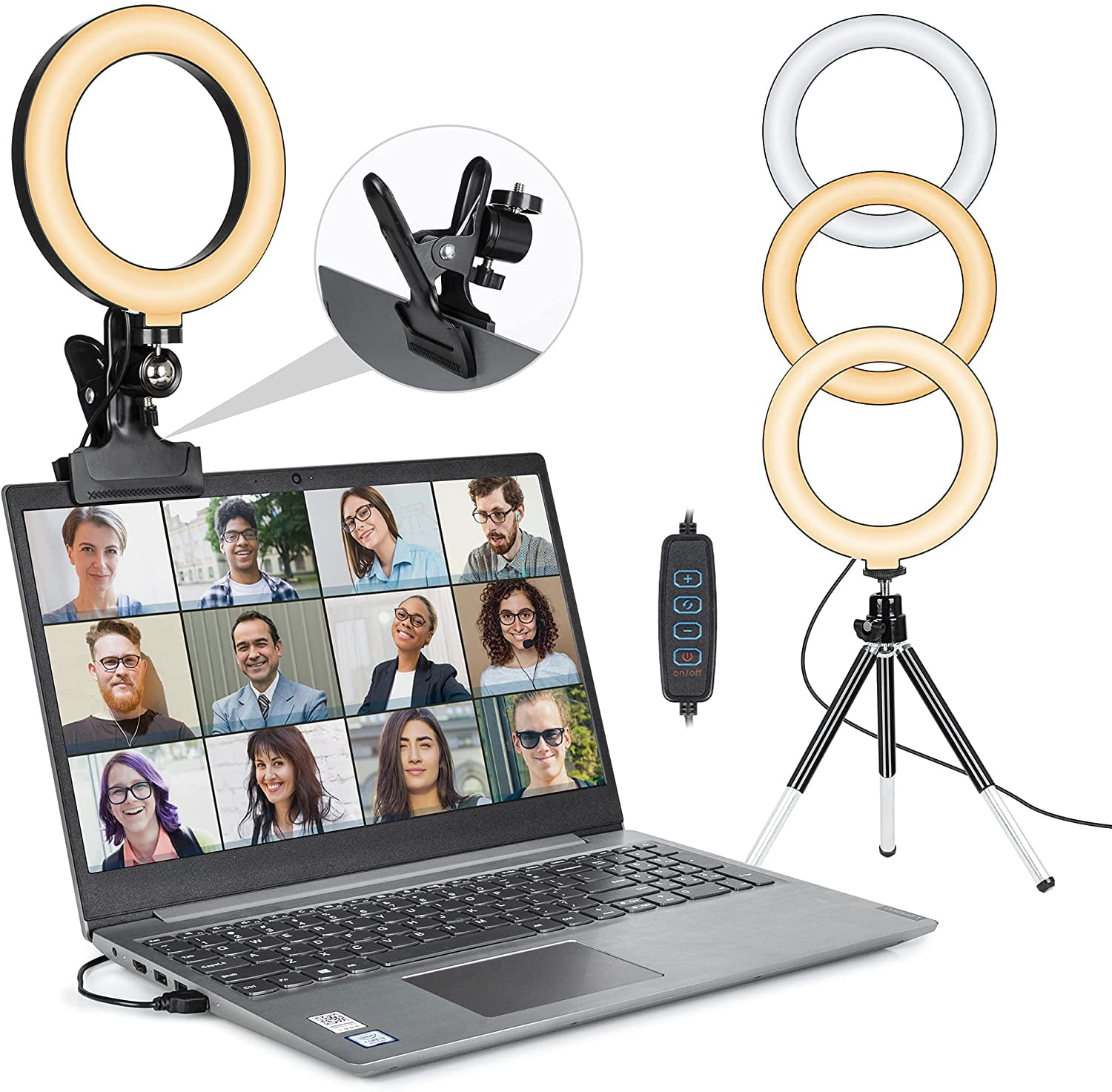 Ring Light 6.29 inches with Tripod Light for Zoom Meetings Ring Light