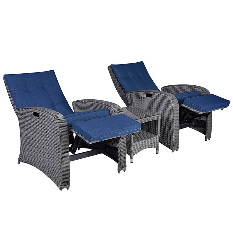 Outdoor Patio Recliner Set Patio Furniture
