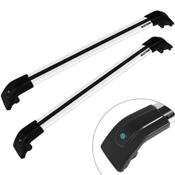 ROADFAR Porte-Bagages en Aluminium Rail Supérieur pour Hyundai Santa Fe 2013-2017