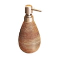 thumbnail image 3 of Dispensador de jabón con bomba de cerámica, contenedor de líquido para baño, 14 oz, recargable para el hogar Marrón, 3 of 9