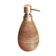 thumbnail image 3 of Dispensador de jabón líquido de cerámica de 14 oz, moderno, a prueba de fugas, recargable, para baño. Marrón, 3 of 9