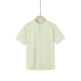 thumbnail image 6 of Fengqque Men's Henley Shirts Casual Short Sleeve Work Business Solid Color Button T-Shirt with Pocket Green XXXL(XXXL), 6 of 9