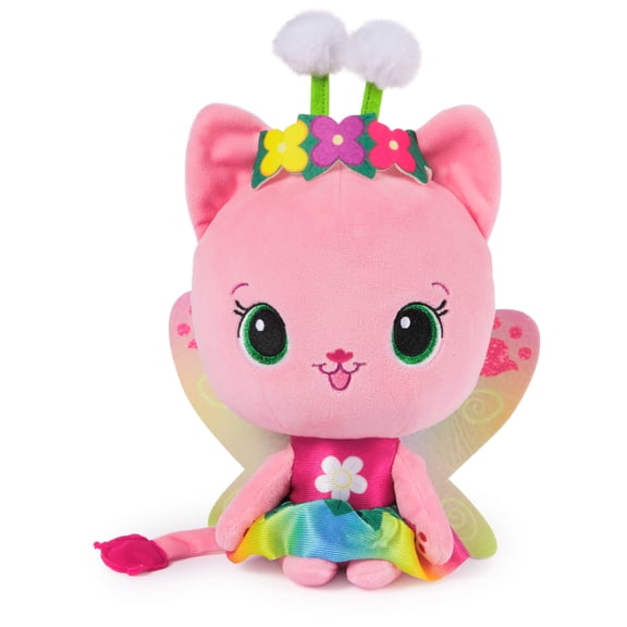 Gabby’s Dollhouse Fairylandia Rainbow Light-Up Kitty Fairy, Plush Toy for Ages 3 & Up