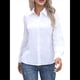 thumbnail image 1 of Camisas de Botones Súper Suaves y Antiarrugas para Mujer, de Larga, Lisas, A Rayas, para Vestir Formalmente en el Trabajo. L, 1 of 10
