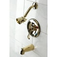 thumbnail image 2 of Kingston Brass KB8632DFL Tub and Shower Faucet, Polished Brass, 2 of 5