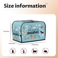 thumbnail image 5 of Xecao Let's Go on an Adventure Print 2 Slice Toaster Cover with Pockets, Small Appliance Cover, Dust and Fingerprint Protection, Machine Washable, 5 of 7