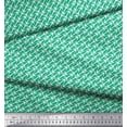thumbnail image 2 of Soimoi Green polyester Crepe Fabric Diagonal Arrow Printed Fabric 1 Yard 52 Inch Wide, 2 of 3