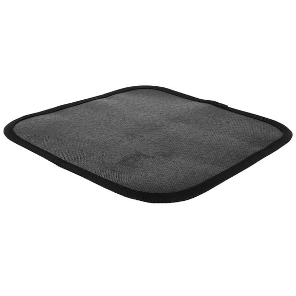 Fire Mat Tabletop Fireplace Outdoor Rugs PVC Hole Puncher Black