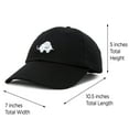 thumbnail image 3 of DALIX Cute Elephant Hat Cotton Baseball Cap in Black, 3 of 7