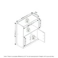thumbnail image 4 of Furinno Gruen 2-Tier Open Shelf Bookcase with 2 Doors Storage Cabinet, Metropolitan Pine, 4 of 7
