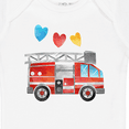 thumbnail image 4 of Inktastic Valentine's Day Fire Truck with Hearts Boys or Girls Baby Bodysuit, 4 of 5
