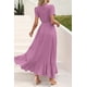 thumbnail image 3 of Vestido PRETTYGARDEN Mujer Verano Maxi Cruzado Morado XL, 3 of 8