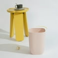 thumbnail image 2 of Bathroom Trash Bin Small Office Can Plastic Waste Paper Rubbish Bin Modern Bin for Bathroom Bedroom Living Room White, 2 of 10