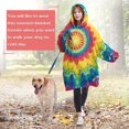 thumbnail image 4 of Rainbow Tie Dye Star Mandala Pattern Wearable Oversized Blanket,Wearable Blanket Hoodie for Adults,Cozy Hooded Blankets with Super Pockets,Super Warm Fuzzy Pullover for Women & Men, 4 of 6