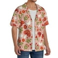 thumbnail image 2 of Fotbe Dragonfly Mushroom Camisa Estampada de Manga Corta para Hombre, Casual de Verano, Estilo Playero, Sin Arrugas-X-Large, 2 of 5