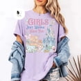 thumbnail image 3 of Retro Girls Just Wanna Have Fun T-shirt, Minnie and Daisy Girls Couples Girl Vacation Tee, Disney Girls Trip T-shirt, WDW Disneyland Tee, 3 of 6