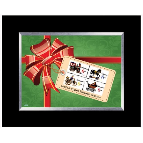 American Coin Treasures Decorative Christmas Toy United States Stamp Collection Framed