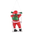 thumbnail image 1 of Climbing On Rope Ladder Santa Claus Toy, 1 of 5
