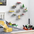 thumbnail image 6 of BlissBox Classic Collection 5.5x7.2 Display Shelves Compatible with LEGO Building Bricks ABS Floating Shelves (9 Count), 6 of 9