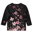 thumbnail image 4 of GERsome Girls 3/4 Sleeve Crew Neck T Shirts Casual Floral Tees Loose Fit Summer Tops, Sizes 3-12 Years, 4 of 5
