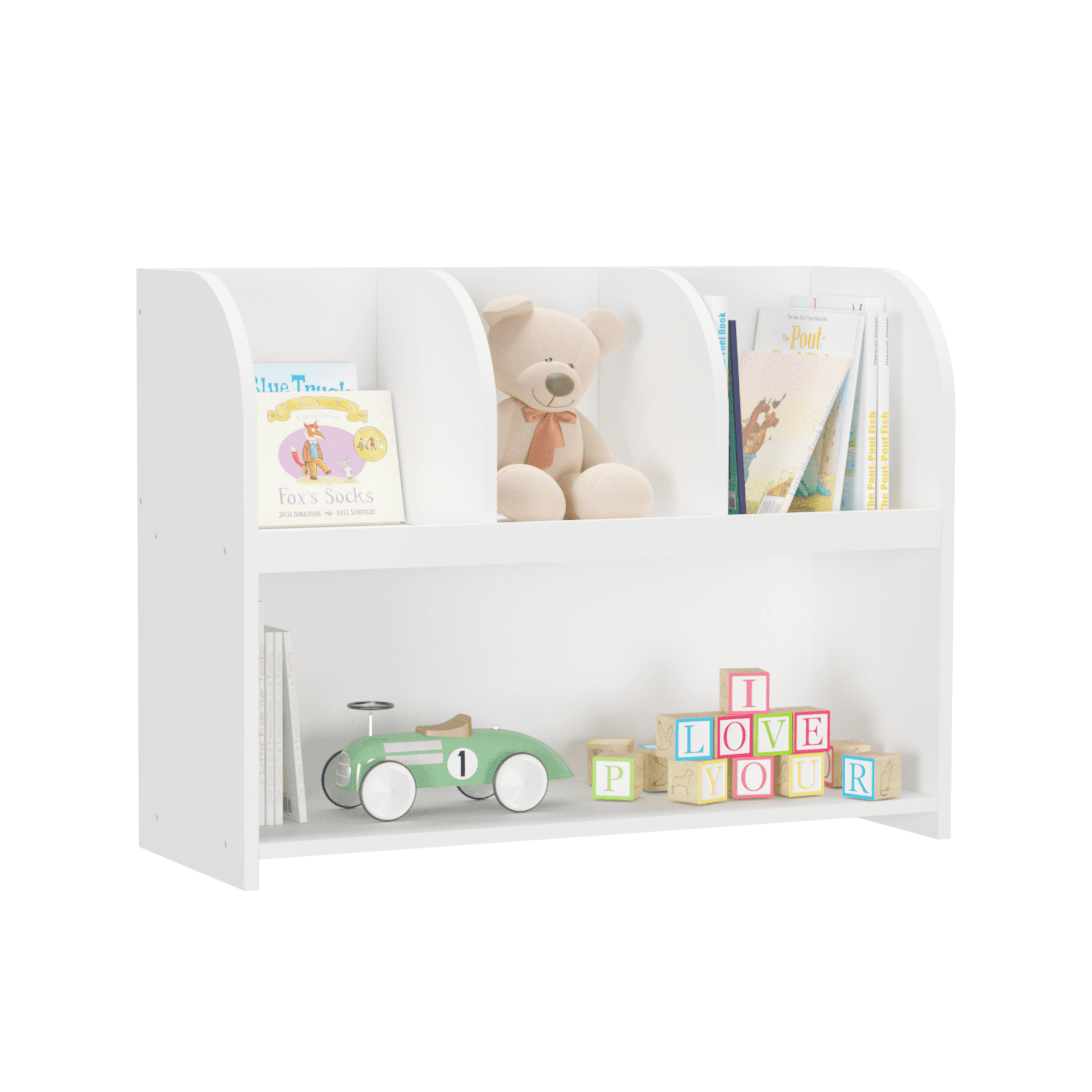 Green Modern Wall Cabinet with Glass Doors - 23.62"L x 9.06"W x 30.71"H Two-Tier Storage & Towel Rack