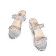 thumbnail image 2 of Sandalia DREAM PAIRS Plateada con Tira Trenzada y Tacón Cuadrado 5.5 para Mujer, 2 of 6