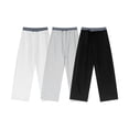 thumbnail image 4 of American Fashion Brand Unisex Style Stitching Double Waist Wide Leg Pants, 4 of 4