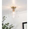 thumbnail image 2 of ESAC10MBLB AFX Elsa - 1 Light Flush Mount-9.75 Inch Tall and 10 Inch Wide-Light Antique Brass Finish, 2 of 3