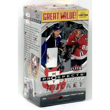 2007-08 Fleer Prospects NHL Hockey Value Box - Get Autographed Prospect Patch