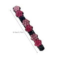 thumbnail image 3 of Pompotops Sparkling Crystal Stone Braided Hair Clips for Women Girls Crystal Flower Rhinestone Chopped Hairpin Duckbill Clip Hair Accessories, 3 of 4