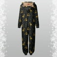thumbnail image 7 of XUNHAO Matching Christmas Family Pajamas Sets Leisure Christmas Parent Child Outfit Christmas Tree Deer Christmas Print Pajamas Jumpsuit Home Wear With Hat Jumpsuit Cute Family Set, 7 of 7