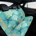 thumbnail image 4 of Ocean Life Coral Pattern Car Rear Seat Covers,Bench Back Seat Cover , Easy to Install Universal Fit for Cars Trucks Vans And SUVs, 4 of 6