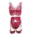 thumbnail image 4 of uublik Valentines Lingerie Set for Women Plus Size Babydoll Sexy Naughty Lace Bodysuit, 4 of 5