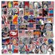 thumbnail image 1 of 100 unidades de pegatinas de dibujos animados con bandera nacional del presidente americano, pegatinas impermeables para ordenador portátil Afortunado Sencillez, 1 of 3
