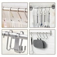 thumbnail image 3 of Stainless Steel S Hooks 3" S Shaped Hook Hangers for Kitchen Bathroom Bedroom Storage Room Outdoor Multiple Uses 8pcs, 3 of 3