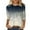Grey, variant on Womens Tshirt 3/4 Sleeve Sequin Printed Crew Neck Summer Tops for Women Pink XXL