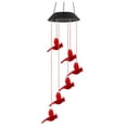 thumbnail image 2 of Solar LED Lights Wind Chime Light Spinners Spiral String Hanging Outdoor Garden HU1849, 2 of 9