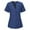 01 Blue, variant on Weiqiqre Womens T Shirts Scrubs for Women Set V-Neck Pocket Top Stretch Nursing Scrubs
