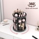 thumbnail image 2 of Organizador de maquillaje Rosoenvi, giratorio 360°, negro, 2 of 7