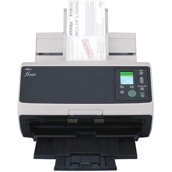 Restored Ricoh fi-8170 Large Format ADF/Manual Feed Scanner Duplex, 600 dpi Optical, 70 ppm / 140 ipm High-Volume Document Scanner (Refurbished)