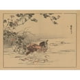 thumbnail image 3 of Kōno Bairei 24x19 Black Modern Framed Museum Art Print Titled - Bairei Gafu, Pl.05 (1905), 3 of 5