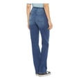 thumbnail image 1 of NYDJ Womens Blue Stretch Zippered Pocketed Distressed Relaxed Straight Leg Jeans 10, 1 of 2