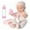 Hot Pink, variant on Twfbrm 12 Inch Baby Dolls Set with Clothes Bottle and Pacifier,Newborn Reborn Baby Doll with Soft Sleep Bassinet Bed Crib Pillow Blanket Pacifier Feeding Bottles Toys for Toddlers Age 3+