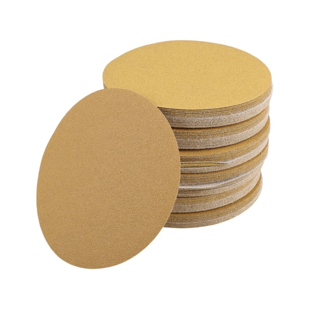 Discos de Lijado Universales de 6" 80 Granos con Gancho y Bucle, Óxido de Aluminio, 100 Pcs