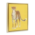 thumbnail image 2 of Stupell Industries Modern Exotic Cheetah over Yellow Gold Floating Frame Canvas Art, 25 x 31, by Karolina Sato, 2 of 8