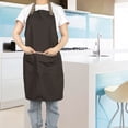 thumbnail image 2 of Delantal de cocina unisex para hornear, asar a la parrilla y más Delantal de cocina de algodón con correa de cuello ajustable y bolsillo frontal, 2 of 8