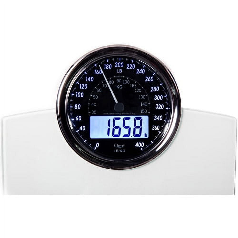 Ozeri Rev Digital Bathroom Scale with ElectroMechanical Weight Dial