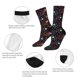 thumbnail image 4 of Balery Rainbow Jellyfishes Calcetas Largas con Estampado para Hombre y Mujer – Suaves y Transpirables, Talla Única (US 5-11), 4 of 6